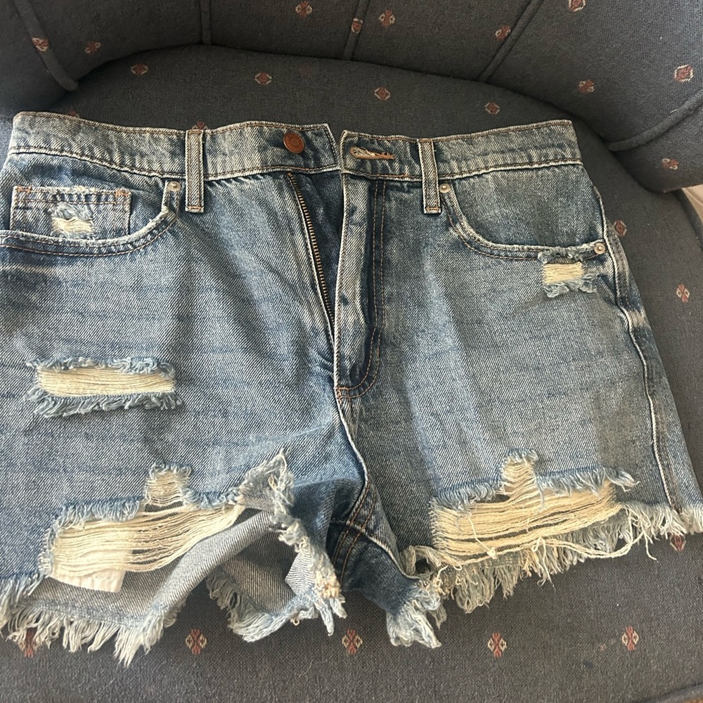 Denim Distressed Women Shorts